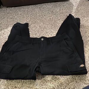 Dickies Black Cargo Pants Sturdy Workwear